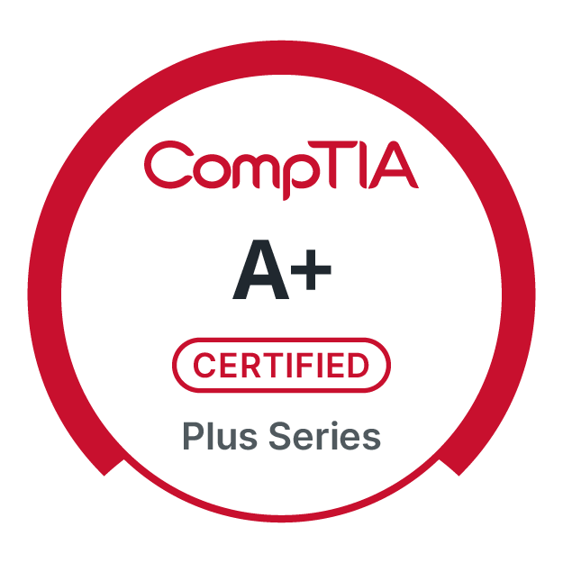 CompTIA A+ Certified badge